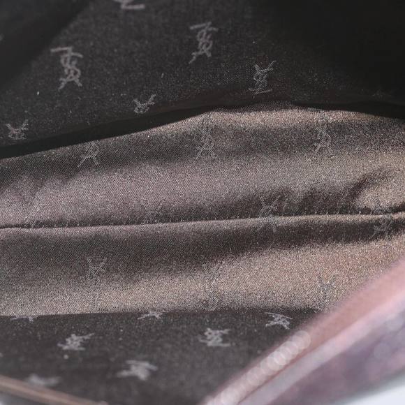 SAINT LAURENT Shoulder Bag Leather Brown Auth ar11048 - Picture 11 of 16